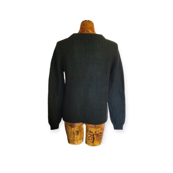 La Fee Maraboutee sweater mohair blend green knit top small - Picture 3 of 6
